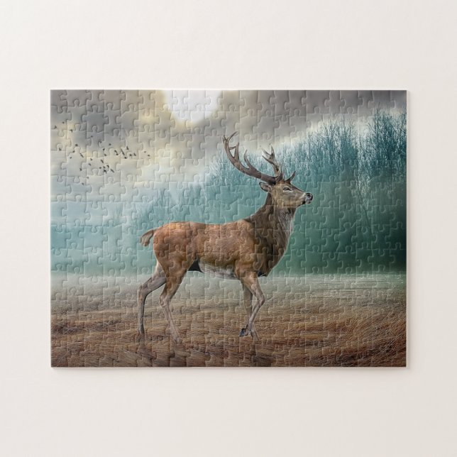 Wildlife Puzzle-Deer Jigsaw Puzzle (Horizontal)