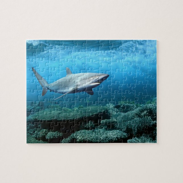 Wildlife Puzzle-Shark Jigsaw Puzzle (Horizontal)