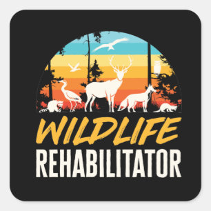 Wildlife Rehabilitator Square Sticker