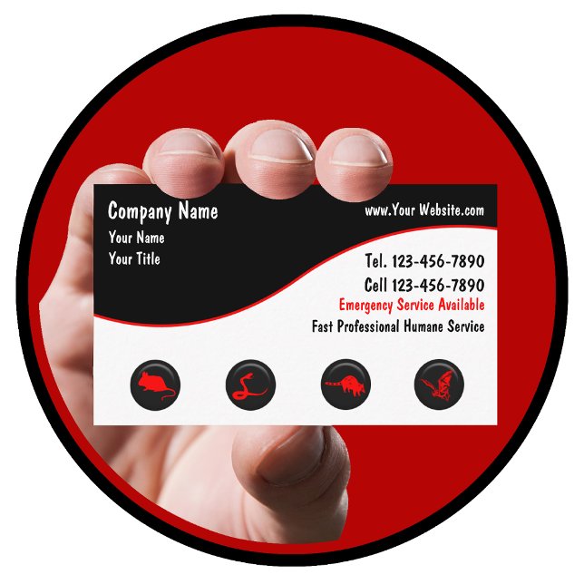 Wildlife Removal Business Cards (Creator Uploaded)