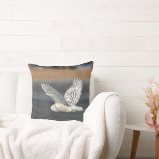 Wildlife Snowy Owl Throw Pillow