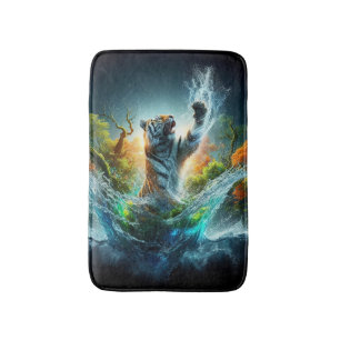 Wildlife Tiger Splash Bath Mat