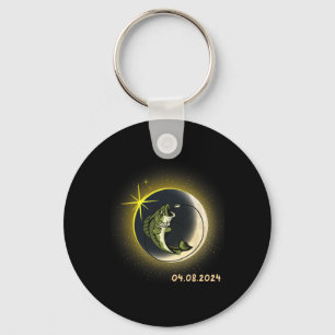Wildlife Total Solar Eclipse 2024 Fishing Solar Ec Key Ring