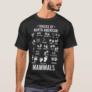 Wildlife Tracks of North American Mammals Funny T-Shirt