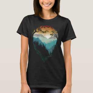Wildlife Trees Outdoor Nature Inspired Mountains F T-Shirt