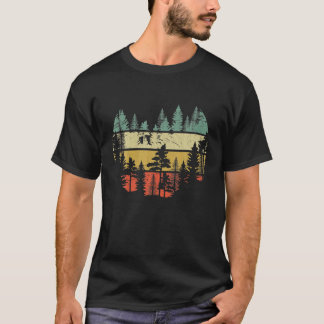 Wildlife Trees Outdoors Nature Retro Forest T-Shirt