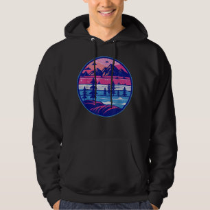 Wildlife Trees Outdoors Nature Retro Hiking Campin Hoodie