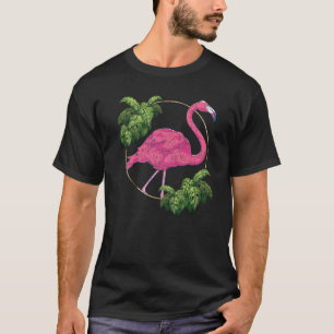 Wildlife Tropical Bird Exotic Animal Lover Pink Fl T-Shirt