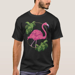 Wildlife Tropical Bird Exotic Animal Lover Pink Fl T-Shirt