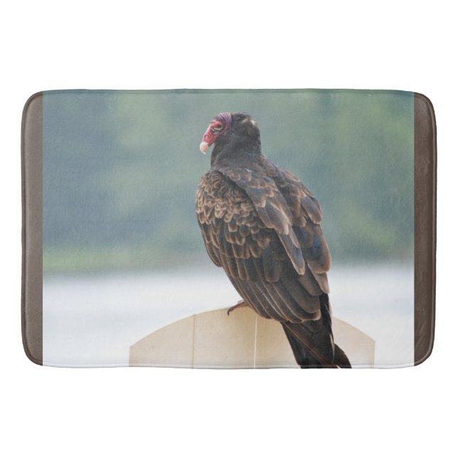 Wildlife Turkey Buzzard Bathmat  (Front)