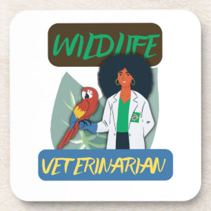 Wildlife Veterinarian – Exotic Animal Vet Design Coaster