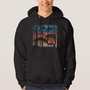 wildlife vintage retro sunset forest trees outdoor hoodie