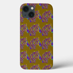 Wildlife Wild Animal Modern Zebras Pattern iPhone 13 Case