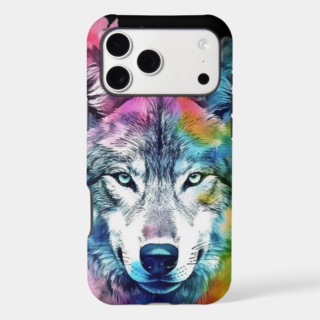 Wildlife Wolves  Wolf Head Animal Art  (Back)