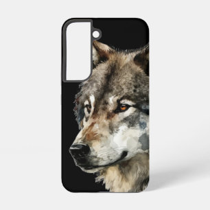 Wildlife Wolves Wolf Head Animal Art Samsung Galaxy Case
