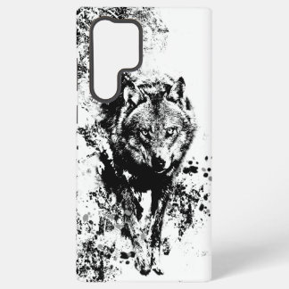 Wildlife Wolves  Wolf Head Animal Art  Samsung Galaxy Case