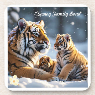 "Wildlife Wonders of Winter Land" Coaster