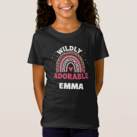"Wildly Adorable Personalised Girl Tee - Boho Rain