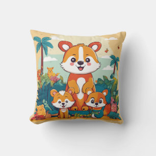 Wildly Cute: Jungle Friends Playtime Cushion