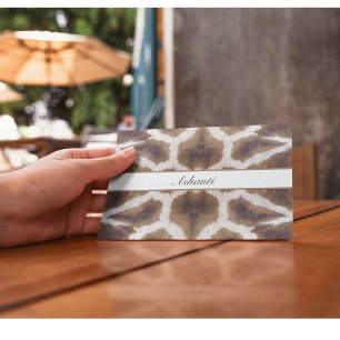 Wildly Elegant Personalised Safari Giraffe Print Postcard