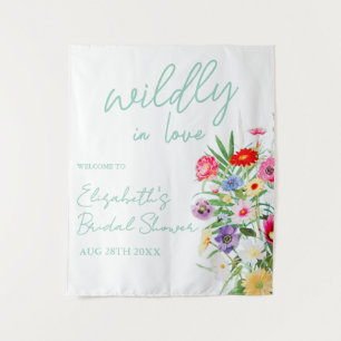 Wildly In Love Bridal Shower Tapestry