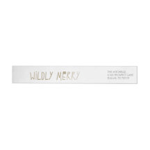Wildly Merry Return Address Labels
