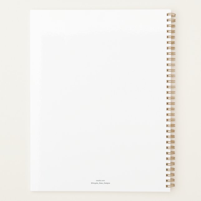 Wildly Punny — Owl or Nothing Minimalist Owl Art Planner (Back)