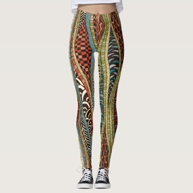 Wildly Sophisticated  Zazzle  Pop Leggings (Front)