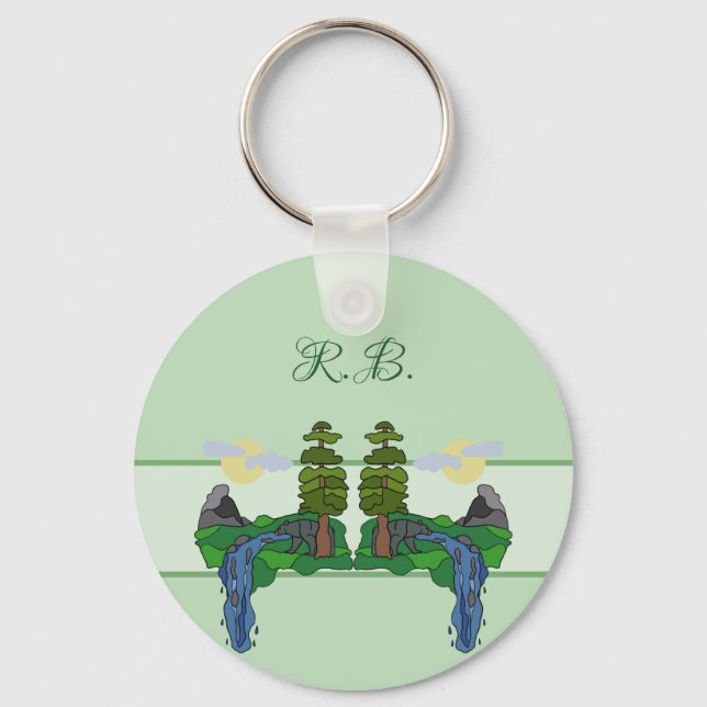 Wildnis personalisiert key ring (Front)