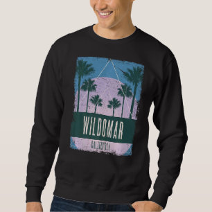 Wildomar California CA Vintage Vaporwave Retro 80s Sweatshirt