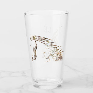 WildWind Drinking Glass with Feather & Archer 