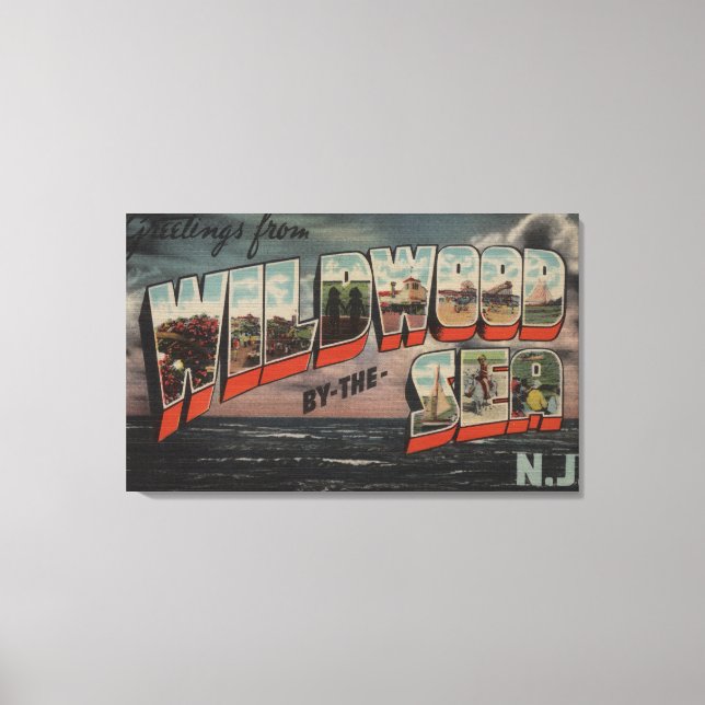 Wildwood-by-the-Sea, New Jersey 3 Canvas Print (Front)