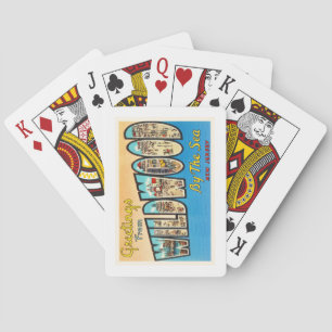 Wildwood by the Sea New Jersey NJ Vintage Postcard Playing Cards