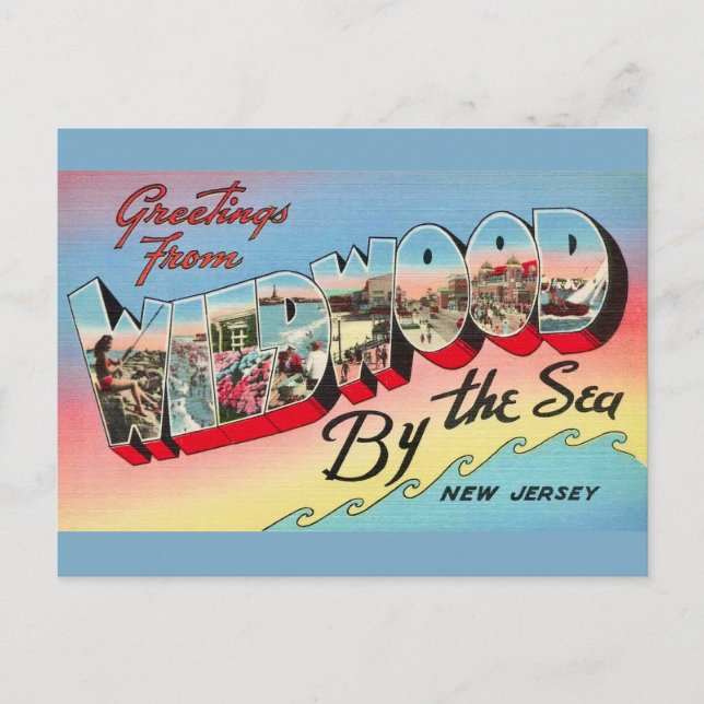 Wildwood by the Sea Postcard (Front)