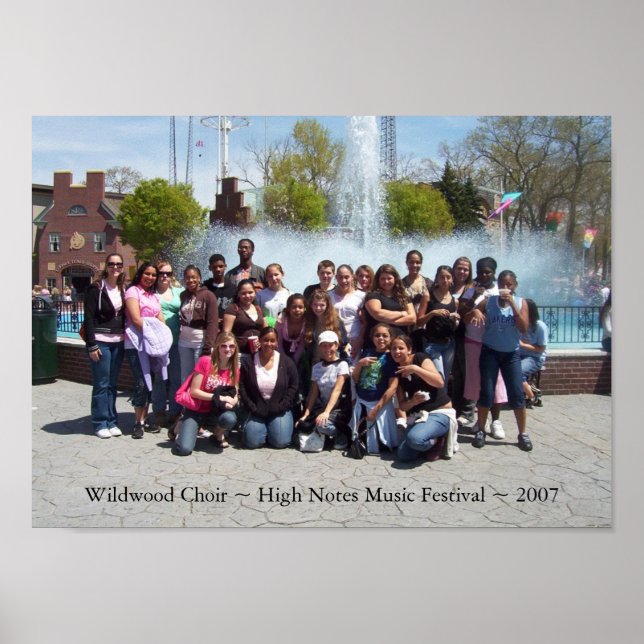 Wildwood Choir ~ High Notes Music Festival ~ 2007 Poster (Front)