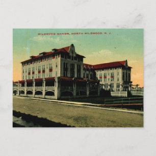 Wildwood Manor, North Wildwood, New Jersey Vintage Postcard