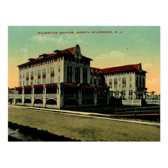 Wildwood Manor, North Wildwood, New Jersey Vintage Postcard