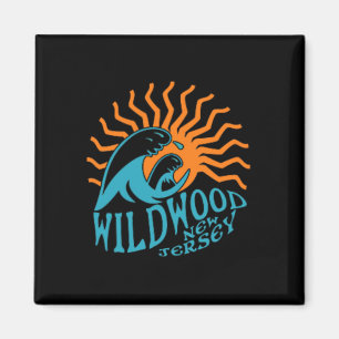 Wildwood New Jersey Beach Front And Back Magnet