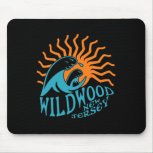 Wildwood New Jersey Beach Front And Back  Mouse Mat