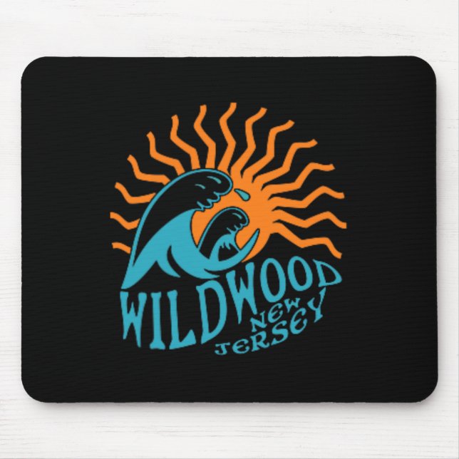 Wildwood New Jersey Beach Front And Back  Mouse Mat (Front)