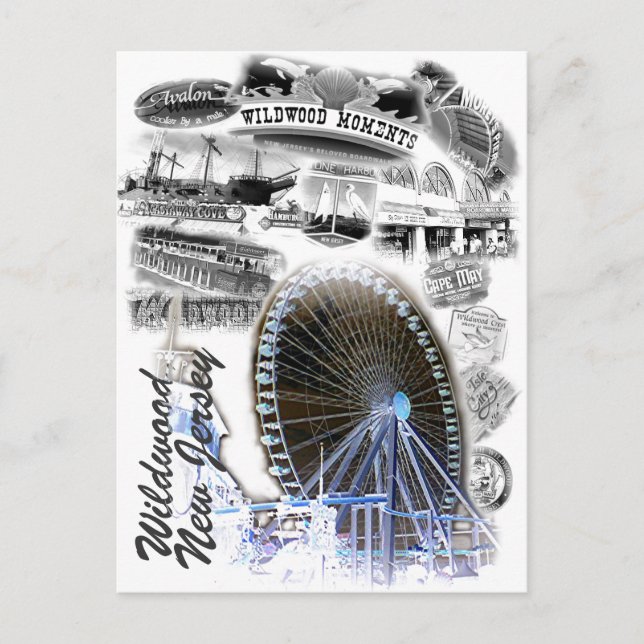 Wildwood, New Jersey Boardwalk Postcard (Front)