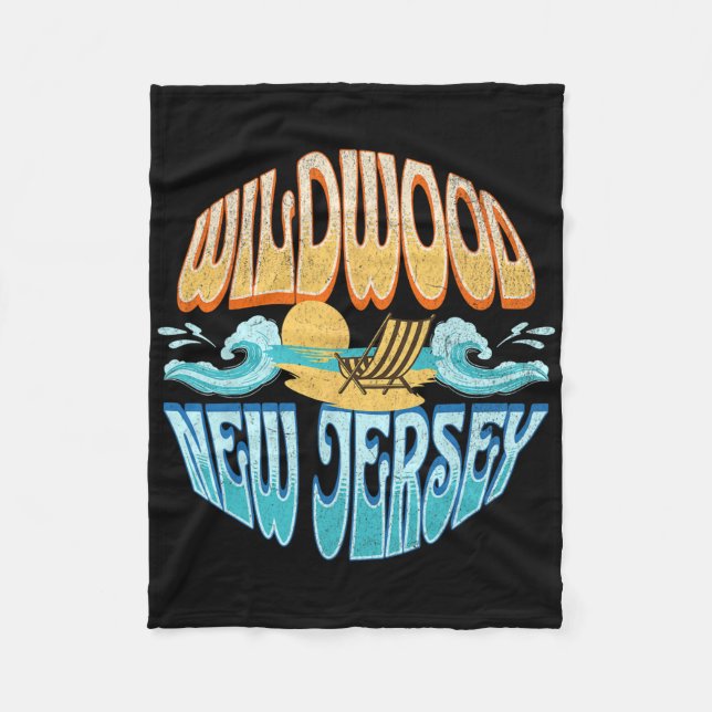 Wildwood New Jersey  Fleece Blanket (Front)