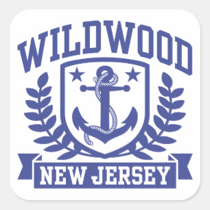 Wildwood New Jersey Square Sticker