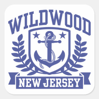 Wildwood New Jersey Square Sticker