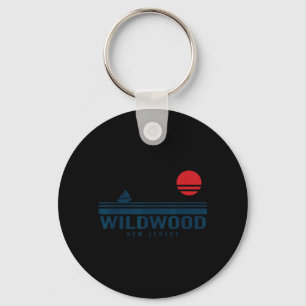 Wildwood New Jersey Sunset Sailboat Sunrise Summer Key Ring