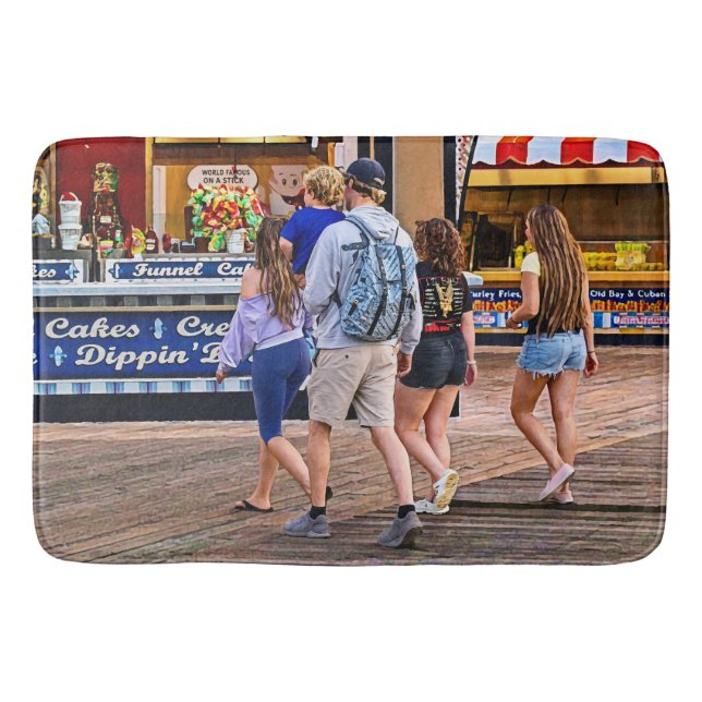 Wildwood NJ – Boardwalk Bakery Bath Mat (Front)