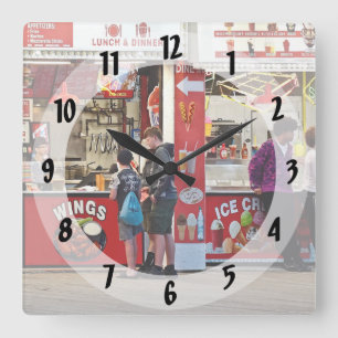 Wildwood NJ – Food Stand Square Wall Clock