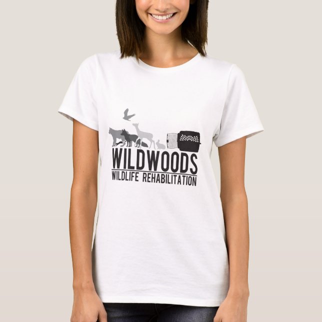 Wildwoods Black & White T T-Shirt (Front)