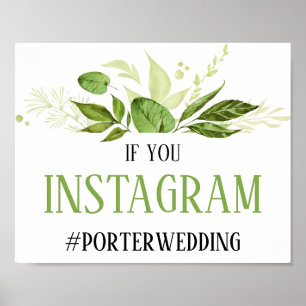 Wildwoods Botanical Instagram Sign