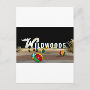 Wildwoods Sign in Wildwood New Jersey Postcard
